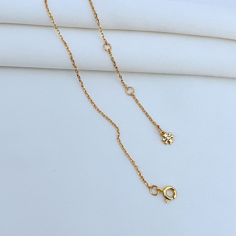 Tory burch Gold Heart and Puzzle Pendant Necklace - Picture 5 of 10